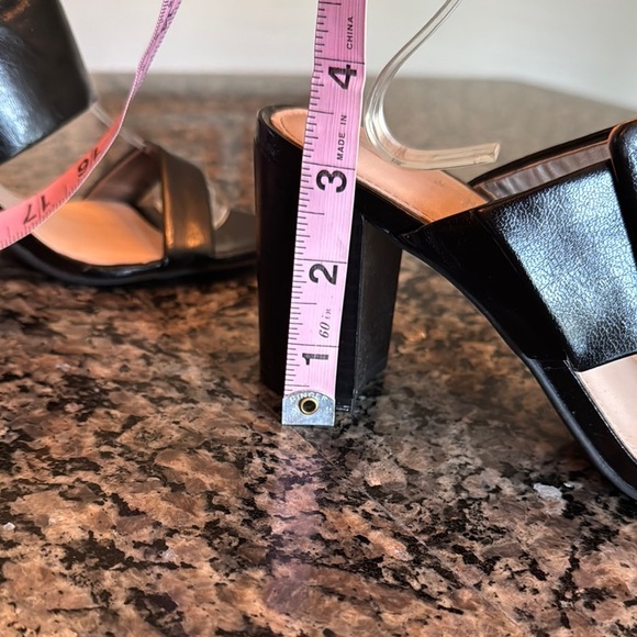Kelly & Katie Black adjustable strap Heeled Sandals with Chunky Block Heel EUC 8 - Picture 11 of 16